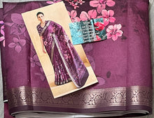 Load image into Gallery viewer, Velvet tussar silk saree 4114