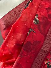 Load image into Gallery viewer, Velvet tussar silk saree 4115