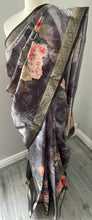 Load image into Gallery viewer, Velvet tussar silk saree 4118