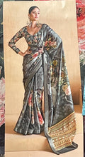 Load image into Gallery viewer, Velvet tussar silk saree 4118