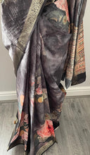 Load image into Gallery viewer, Velvet tussar silk saree 4118