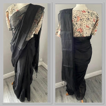 Load image into Gallery viewer, Khadi tissue saree 4154