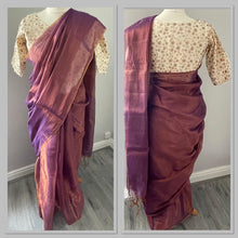 Load image into Gallery viewer, Khadi tissue saree 4151