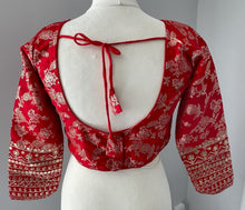 Load image into Gallery viewer, long sleeve saree blouse 4099