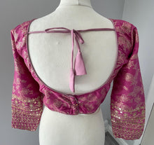 Load image into Gallery viewer, long sleeve saree blouse 4100