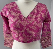 Load image into Gallery viewer, long sleeve saree blouse 4100