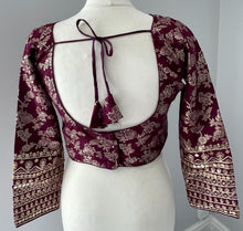 Load image into Gallery viewer, long sleeve saree blouse 4103