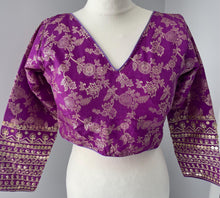 Load image into Gallery viewer, long sleeve saree blouse 4104