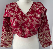 Load image into Gallery viewer, long sleeve saree blouse 4105