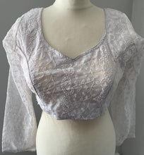 Load image into Gallery viewer, Long sleeve chickenkari embroidery blouse 4107