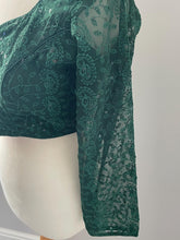 Load image into Gallery viewer, Long sleeve chickenkari embroidery blouse 4111