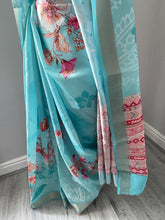 Load image into Gallery viewer, Velvet tussar silk saree 4112