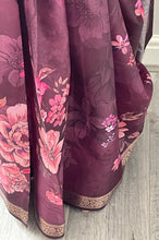 Load image into Gallery viewer, Velvet tussar silk saree 4114