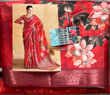 Load image into Gallery viewer, Velvet tussar silk saree 4115