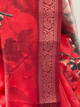 Load image into Gallery viewer, Velvet tussar silk saree 4115