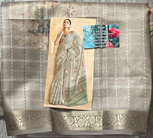 Load image into Gallery viewer, Velvet tussar silk saree 4116