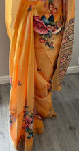 Load image into Gallery viewer, Velvet tussar silk saree 4117