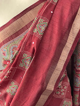 Load image into Gallery viewer, cotton slub saree 4136
