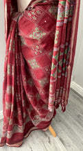 Load image into Gallery viewer, cotton slub saree 4136