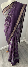 Load image into Gallery viewer, cotton slub saree 4135