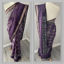 Load image into Gallery viewer, cotton slub saree 4135