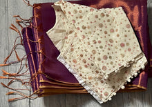 Load image into Gallery viewer, Khadi tissue saree 4151
