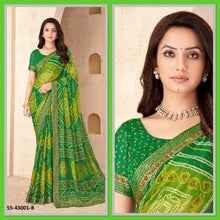 Load image into Gallery viewer, Bandhni print chiffon saree 4181