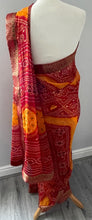 Load image into Gallery viewer, Bandhni print chiffon saree 4178