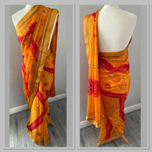 Load image into Gallery viewer, Bandhni print chiffon saree 4183