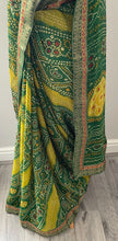 Load image into Gallery viewer, Bandhni print chiffon saree 4174