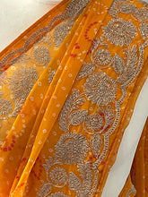 Load image into Gallery viewer, Georgette bandhni print saree 4188