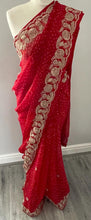 Load image into Gallery viewer, Georgette bandhni print saree 4189