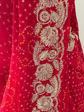 Load image into Gallery viewer, Georgette bandhni print saree 4189