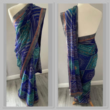 Load image into Gallery viewer, Bandhni print chiffon saree 4175