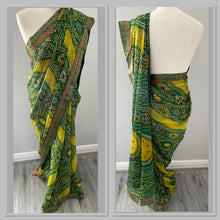 Load image into Gallery viewer, Bandhni print chiffon saree 4174