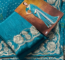 Load image into Gallery viewer, Georgette bandhni print saree 4185