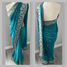 Load image into Gallery viewer, Georgette bandhni print saree 4185