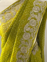Load image into Gallery viewer, Georgette bandhni print saree 4187