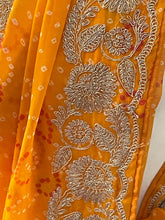 Load image into Gallery viewer, Georgette bandhni print saree 4188