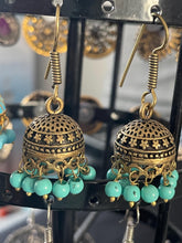 Load image into Gallery viewer, oxidised jhoomar earings 4200
