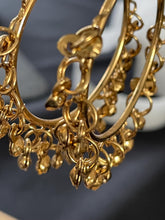 Load image into Gallery viewer, Gold affect hoops 4263