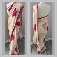 Load image into Gallery viewer, chiffon bandhni print saree 4193