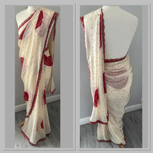Load image into Gallery viewer, chiffon bandhni print saree 4197