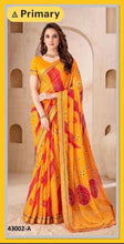 Load image into Gallery viewer, Bandhni print chiffon saree 4183