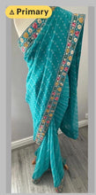 Load image into Gallery viewer, Bandhni print saree 4167 ( dudhyari colour )