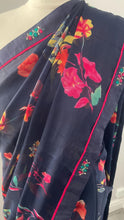 Load image into Gallery viewer, Soft georgette chiffon saree 5015