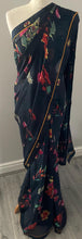 Load image into Gallery viewer, Soft georgette chiffon saree 5018
