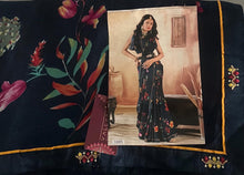 Load image into Gallery viewer, Soft georgette chiffon saree 5018