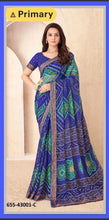 Load image into Gallery viewer, Bandhni print chiffon saree 4175