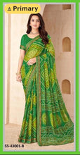 Load image into Gallery viewer, Bandhni print chiffon saree 4181